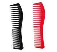 HAPINARY Pettine Massaggiante per 2 Pcs Denti Larghi Strumento per Styling per e Donne Pettine per Acconciature e Portatile