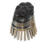 HAPINARY Pettine Massaggiante Per Capelluto in Corno Di Bue Naturale Strumento Guasha Per Pettine Massaggiante Ergonomico Scrub Per Capelluto