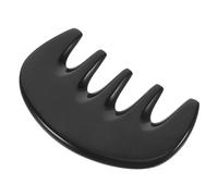 HAPINARY Pettine Massaggiatore Capelli in Corno Naturale Nero Denti Larghi Per Tutti i Tipi Di Capelli Stimola Circolazione e Crescita Riduce Stress e Perdita Massaggio Delicato Del Capellu