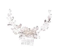 HAPINARY Pettine Per Chioma A Forma Di Fiore Accessori Sposa Forcina in Lega Finitura Color Pettini Per Chioma Da Sposa Donna