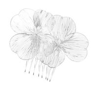 HAPINARY Pettine Per Chioma Da Sposa A Forma Di Fiore Pettine Laterale Per Chioma Da Donna Completo Per Tutti I Colori E Tipi