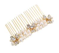 HAPINARY Pettine Per Chioma Strass Da Sposa Pettine Laterale Per Chioma Cristalli E Perle Da Donna