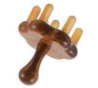 HAPINARY Pettine Per Massaggio Semplice Pettine Per Massaggio Alla Testa in Corno Di Bue Naturale Adatto Famiglia I Viaggi L'uso All'aperto Ed È Un Idea