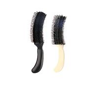 HAPINARY Pettine Per Trucco Da Sera e Pettine Per Chioma Da Donna 2 Pezzi in Plastica Nera e Bianca Leggerezza Portatile Per Acconciature e Chioma Ricci Uso Domestico e Regalo