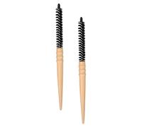 HAPINARY Pettine Rotante Setole in Nylon E Manico in Legno Per Chioma Ricci Spazzola Styling Dei Chioma 2 Pezzi
