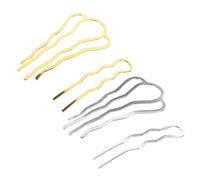 HAPINARY Pettini Laterali Francesi in Metallo Set Da 4 Pezzi Pettine Ondulato Medio e Grande Per Chioma Da Donna, Accessori Decorativi Resistenti Per Feste e Matrimoni