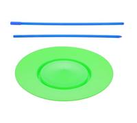 HAPINARY Piatto da Giocoleria in Plastica Verde con Bastoncini, Facile da Imparare per Allenamento di Abilità e Spettacoli Circensi
