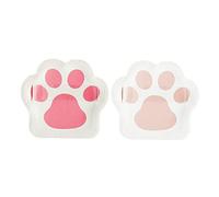 HAPINARY Piumini Da Cipria A Forma Di Artiglio Di Gatto 2 Pezzi Morbidi E Portatili Per Applicare Trucco Naturale Su Viso E Zone Strette