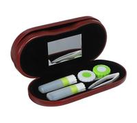 HAPINARY Porta Custodia in Pu Di Specchio Scatola Rigida Per Da Sole Accessorio Da Viaggio Per Casa Compatto e Portatile