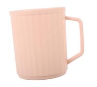 HAPINARY Porta Spazzolino Da Denti in Plastica Tazza Con Manico E Scanalature Verticali Per Bagno Vanità Casa Viaggio Organizzatore Spazzolini E Dentifricio