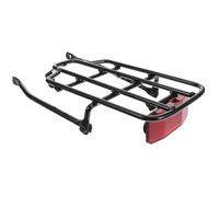 HAPINARY Portapacchi Posteriore in Acciaio per Bicicletta Pieghevole Nero, Supporto Sedile Robusto 14-16 Pollici per Bici Elettrica in Città