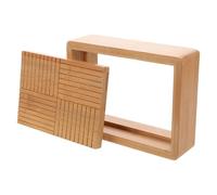 HAPINARY Portasapone Grande in Bambù Contenitore Asciutto e Supporto Rimovibile, Porta Saponetta per Doccia e Bancone Cucina