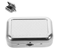 HAPINARY Posacenere Portatile in Acciaio Inossidabile Mini con Coperchio Antivento Tasca da Viaggio per Esterni Auto Patio Design Compatto e Sigillato