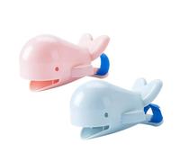 HAPINARY Prolunga Per Rubinetto Ragazzo Ragazza 2 Pezzi a Forma Di Delfino in Materiale Sicuro e Resistente, Estensore Per Lavandino Cinturino Adesivo Per Bagno e Cucina