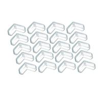 HAPINARY Protezione Angoli Tavolo Silicone per Bambini, Copri Spigoli Morbido a Forma, 20 Pezzi Nastro Adesivo per Sicurezza Mobili e Prevenzione Urti Bambini