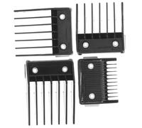HAPINARY Protezioni per Tagliacapelli in Abs e Acciaio Inossidabile Design a Fibbia 4 Pezzi Clip in Nero per Misure Precise per Styling Chioma a Casa e Uso Professionale