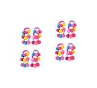 HAPINARY Pz scrunchie con palline di pelo per bambini fasce per per bambini anello per del bambino hair clip hair pin elastik fasce per con palline di pompon