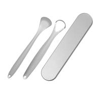 HAPINARY Raschietto Lingua in Acciaio Inossidabile Raschietti Per L'igiene Orale Set Puliscilingua Professionale Portatile Pulizia Della Lingua