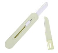 HAPINARY Rasoio Per Sopracciglia e Peli Del Viso Da Donna, in Acciaio Resistente Testina Di Ricambio, Portatile e Leggero Per Viaggio, Rifinitore Ergonomico Per Sopracciglia e Ascelle