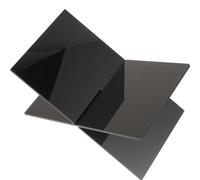HAPINARY Reggilibro da Scrivania in Acrilico Nero, Supporto Multifunzione per Libri e Tablet, per Biblioteca e Tempio, Accessori Lettura per Famiglia e Amici