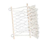 HAPINARY Rete Peluche Macramé Boho per Decorazione Parete per Cameretta Ragazzo Facile Installare e Organizer Giocattoli Appeso per Giochi