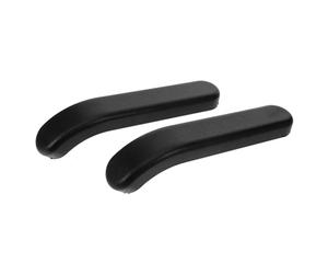 HAPINARY Ricambio Braccioli per Sedie a Ruote in Poliuretano Autolivellante Nero, Design Fori da 12 CM, Allevia l'Affaticamento del Gomito, 1 Coppia per Sostituzione Comoda