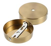 HAPINARY Rosone da Soffitto Rotondo in Metallo Oro Vintage, 2 Set, Design senza Giunzioni e Montaggio Sicuro, per Ristrutturazioni Domestiche e Camere Ospiti