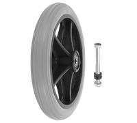 HAPINARY Ruota Anteriore Rotazione Regolare per Sedia a Rotelle Pneumatico Solido e Installazione Semplice la Dimensioni 16,5x16,5x5 Cm Compatibile Maggior Parte dei Modelli Standard