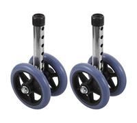 HAPINARY Ruote Deambulatore Robuste Sostitutive Silenziose in Acciaio Resistente Facili da Installare per Anziani e Disabili Accessori Ricambio Duraturi per Ausilio Camminata