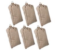 HAPINARY Sacchetti Riutilizzabili Per Alimenti e Verdure 30x40 Cm in Iuta Coulisse, Borsa Della Spesa Ecologica Per Casa, Cucina e Confezioni, Set Da 6 Pezzi