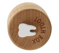 HAPINARY Scatola in Legno per Conservare Denti da Latte Ragazzo Ragazza Buona Tenuta e Facile Pulizia, Design Semplice e Adorabile per Ricordo di Nascita