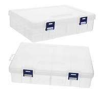 HAPINARY Scatola Organizer Trasparente Piccola in Plastica Contenitore per Attrezzi Perline Parti Elettroniche Accessori Nail Art per Ufficio E Casa