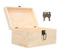 HAPINARY Scatola per Donazioni in Legno con Cassetta Voto Portatile con Liscio per Fondi Suggerimenti e Lotterie Dimensioni