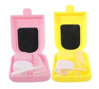 HAPINARY Scatola Per Lenti A Contatto Tascabile Custodia Per Lenti A Contatto Da Viaggio Piccola Resistenti E Durevoli Per Trasporto E Utilizzo Quotidiano