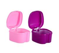 HAPINARY Scatola Porta Dentiera Viaggio Per Dentiera Contenitore Per Apparecchi Di Contenzione in Plastica Custodia Conservazione Del Compatto E Pratico