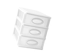 HAPINARY Scatola Portaoggetti Per Ufficio Armadietto Decorativo Multistrato Contenitore in Plastica Ecologica E Sicura Robusto E Durevole Leggero E Delicato