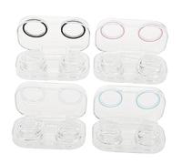 HAPINARY Scatola Trasparente Piccola Per Lenti A Contatto Cosmetica Organizer Forniture Per Lenti Custodia Viaggio Antiestrapolazione Conservazione