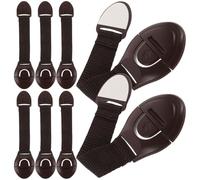 HAPINARY Serrature di Sicurezza per 12 Pezzi Cinghia in Abs Facili da Usare per Porte e Sedili del Wc, Blocca Cassetto per Casa e Protezione Infantile