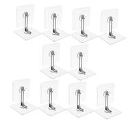 HAPINARY Set 10 Ancoraggi a Muro per Mobili Antiribaltamento, Adesivi senza Foratura, Staffa di Ancoraggio di Sicurezza per Cassettiera e Libreria, Protezione Ragazzo Ragazza per Mobili