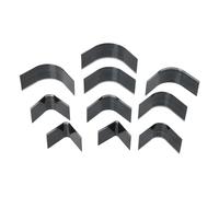 HAPINARY Set 10 Pezzi Punzoni per Taglio Pelle in Acciaio al Carbonio Punzone Rotondo e Taglierina Angolare per Borse e Cinture Utensili per Lavorazione Artigianale Fai da Te