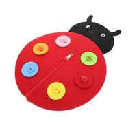 HAPINARY Set 2 Lavoretti Montessori Bottoni Fatti a Mano e Pannello Cerniera Non Tessuto Per Ragazzo Ragazza Piccoli Attività Motoria e Apprendimento Prescolare Portatile