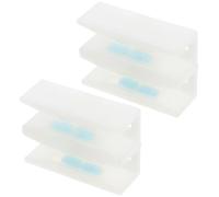 HAPINARY Set 2 Pezzi Guida Inferiore per Porta Doccia Scorrevole in Vetro Rulli Silenziosi e Sensori di Posizione, Adatto a Installazioni in Bagno e Spazi Commerciali