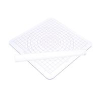 HAPINARY Set 2 Pezzi per Modellare Argilla Piastra di Pressatura Acrilica e Rullo per Ceramica, Strumenti Artigianali Fai da Te per Scultura e Lavorazione Manuale dell’Argilla