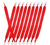 HAPINARY Set 20 Pezzi Sciarpe Natalizie Mini Rosso per Bambole e Bottiglie di Vino, Decorazioni Creative e Festive la Periodo delle Feste
