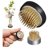 HAPINARY Set 3 Pezzi Porta Spille per Composizione Floreale in Rame e Plastico, Base Robusta Design Artistico per Decorazioni Domestiche e Corsi di Fioritura