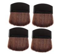 HAPINARY Set 4 Pennelli Trucco Viso Mini Pennello Fard e Cipria Setole Morbide per Trucco in Polvere Illuminante e Arrossire Femminile da Viaggio e Uso Quotidiano