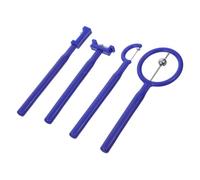 HAPINARY Set 4 Pezzi Massaggiatori e Allenatori Della Punta Della Lingua in Plastica e Acciaio Per Riabilitazione Del Linguaggio, Stimolazione Muscoli Orali e Esercizi Di Articolazione Per Bambini