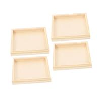 HAPINARY Set 4 Vassoi in Legno per Puzzle 3d e Blocchi Organizzatore Puzzle in Legno per Uso Domestico Accessorio di Stoccaggio per Giocattoli per Ragazzo Ragazza Supporto per Giochi Ordinati