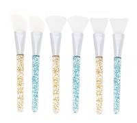 HAPINARY Set 6 Pennelli Applicatori per Maschere Viso in Silicone, Strumenti per Maschere Facciali Testine Morbide, Leggeri e Facili da Pulire, per Uso Quotidiano e Professionale di Bellezza