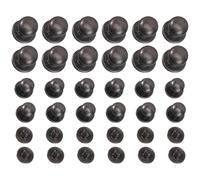 HAPINARY Set 72 Pezzi Rivetti in Lega Argento per Accessori Unghie Nail Art e Pelletteria, Robusti e Pratici per Lavori Artigianali su Stivali e Cinture
